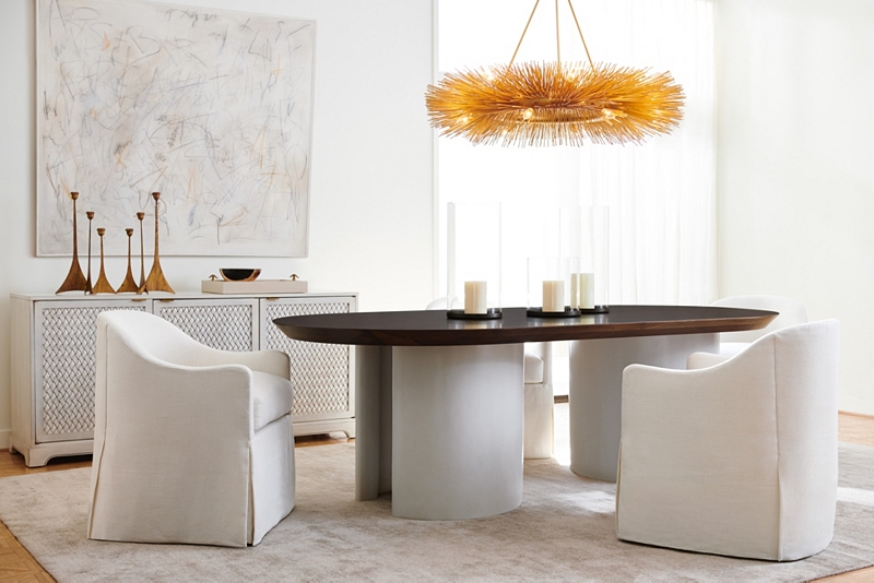 Ansley Interiors Furniture And Design, Hickory Chair Mercer Dining Table
