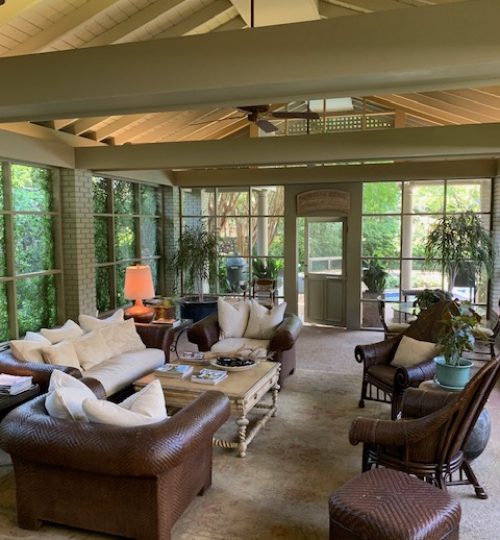 Screened porch for outdoor entertaining